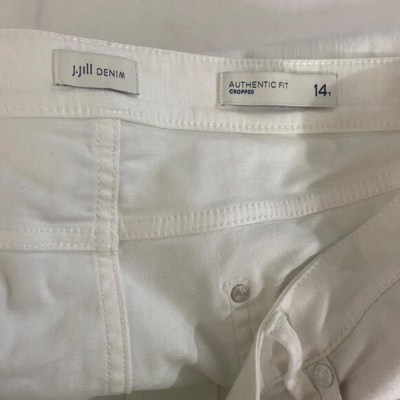 J. Jill Denim Authentic Fit Cropped Pants Womens Size 14T White Casual‎ - Picture 2 of 9